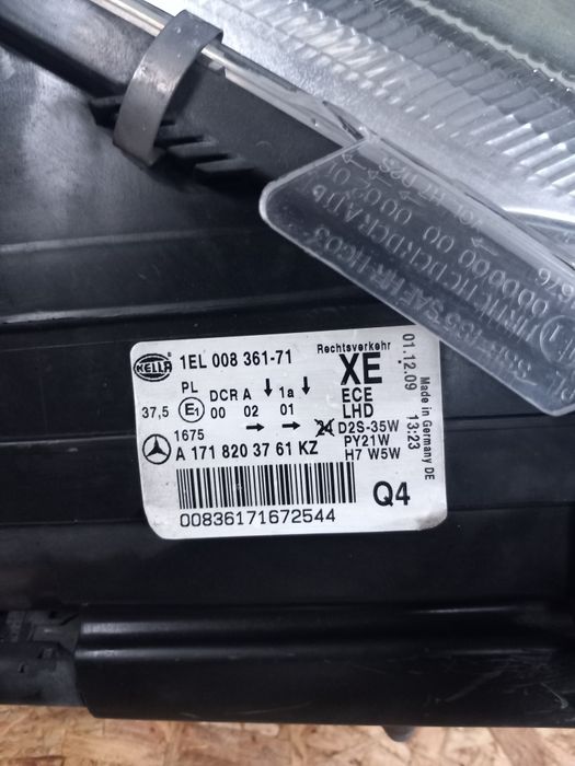 Otica esquerda xenon Mercedes SLK W171