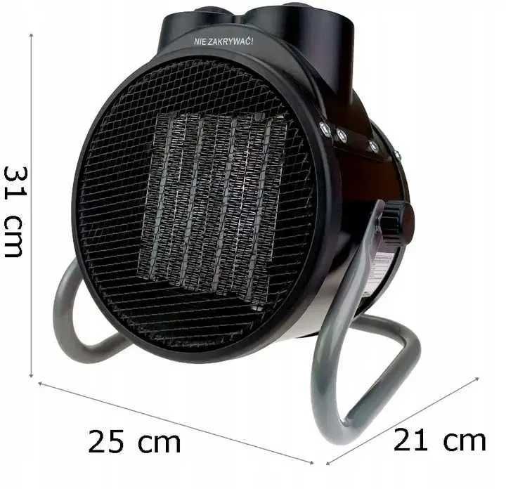 Тепловентилятор MalTec 2 кВт обігрівач електричний обогреватель