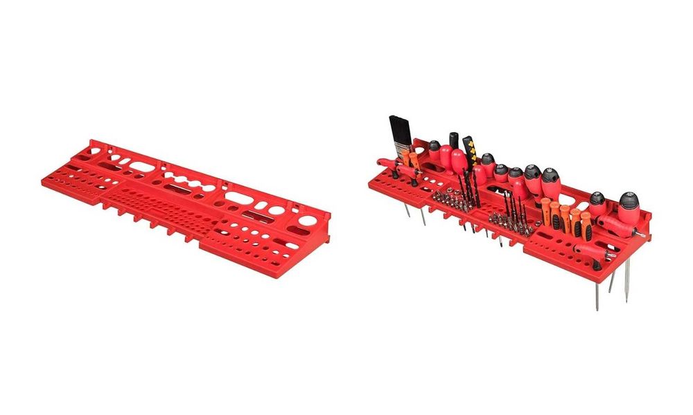DUŻA Ścianka narzędziowa - 1152 x 780 mm - zestaw 58 uchwytów TRWAŁA