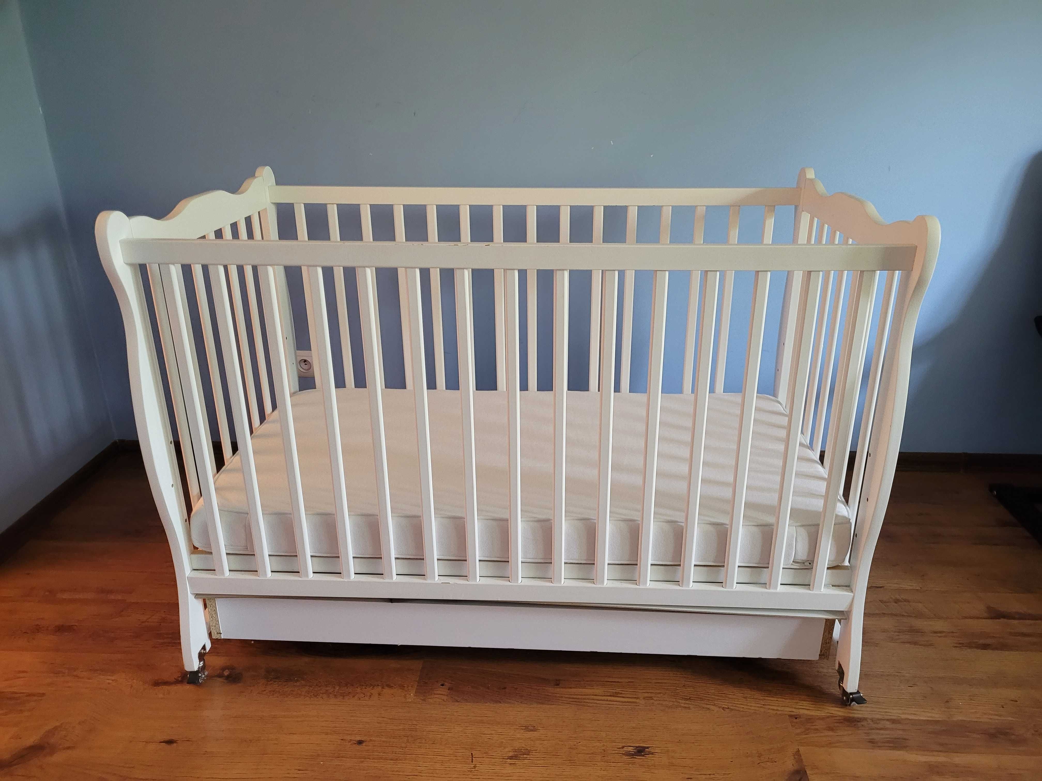 łóżeczko dziecięce Julia białe + materac Ikea gratis