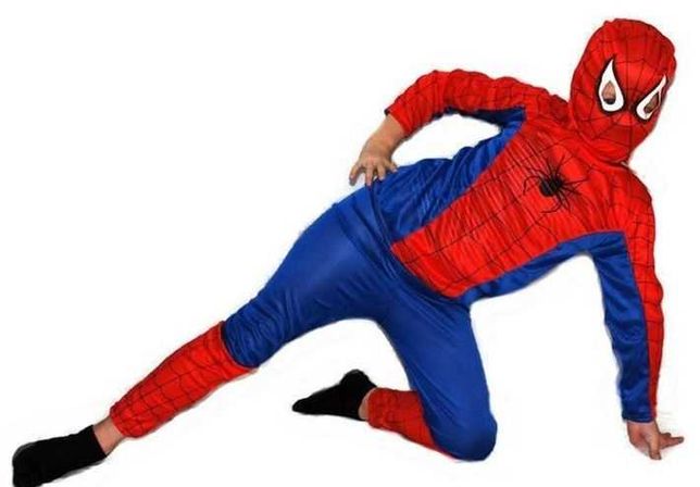 Strój kostium przebranie na bal urodziny prezent SPIDERMAN pająk S M L