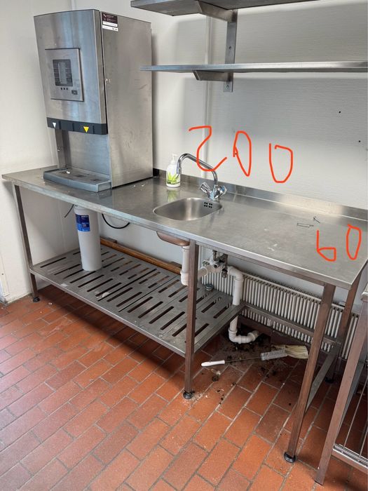 Stoły gastronomiczne nierdzewne. Zlewy gastronomiczne