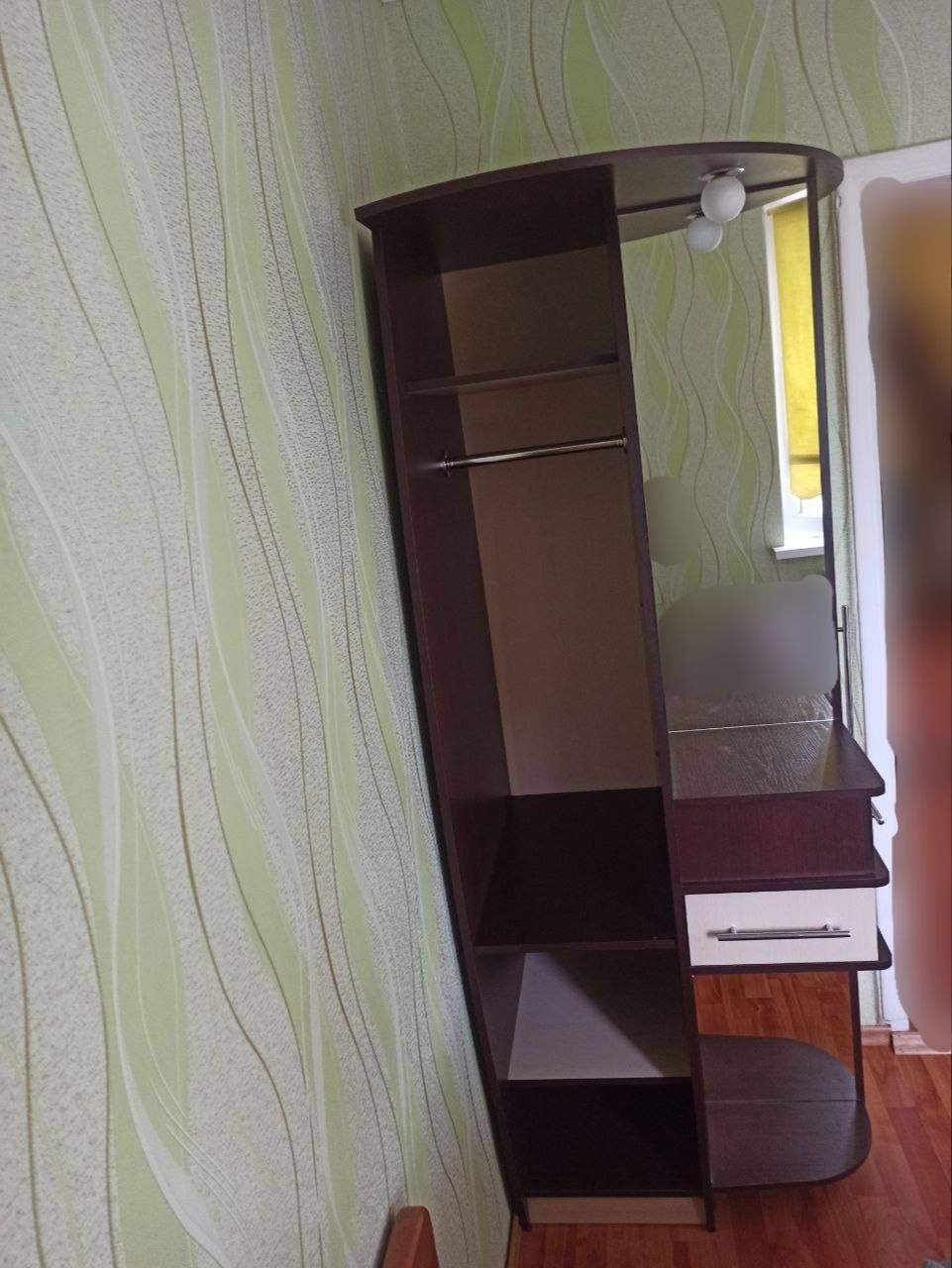 Прихожая угловая Світ Меблів Ева 820х745х2075 из ДСП Венге темны/Венге
