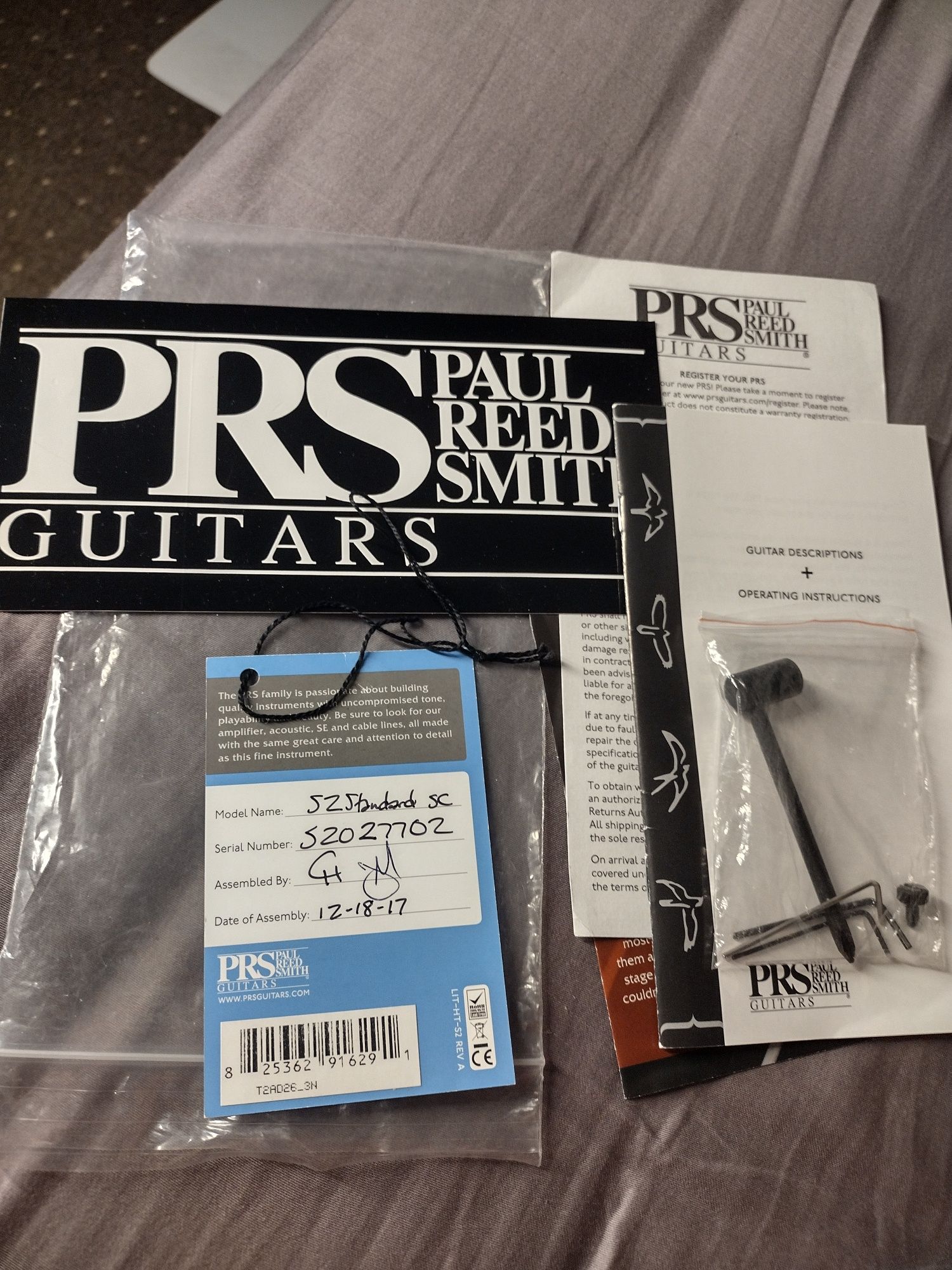 Gitara elektryczna PRS S2 Standard Singlecut (USA)+pickguard, zamiana.