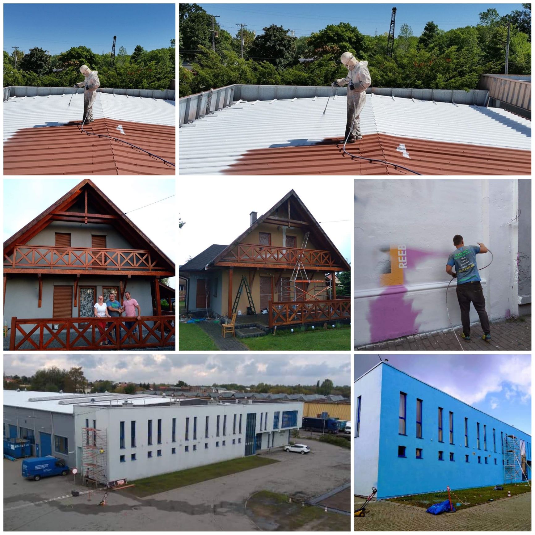 Mycie Malowanie elewacji,fasady ,natryskowe,remont piaskowanie .