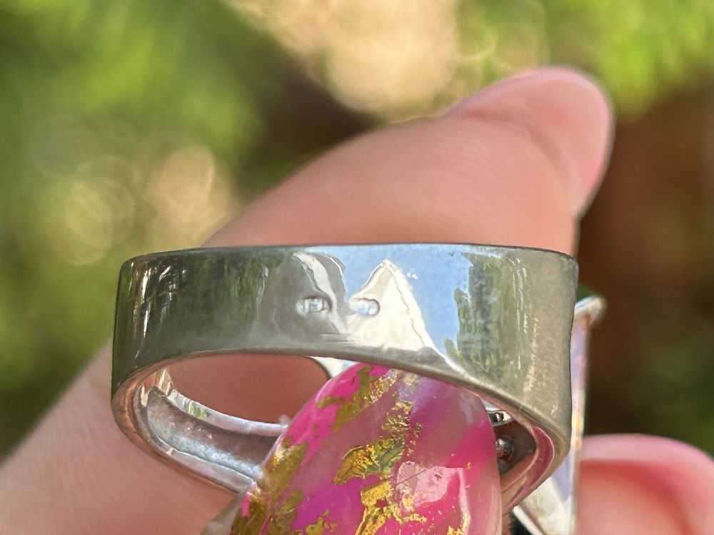 Piękny duży pierścionek srebro 925 8.3g