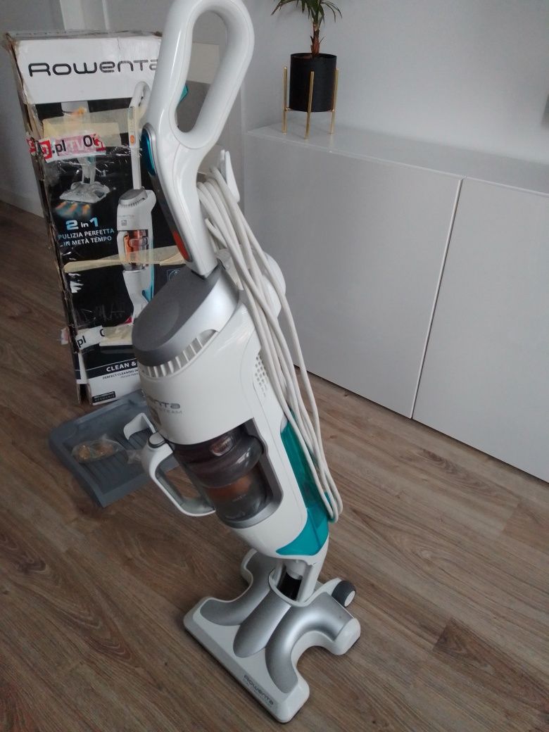 Odkurzacz pionowy mop parowy 2w1 Rowenta RY7557WH Clean&Steam