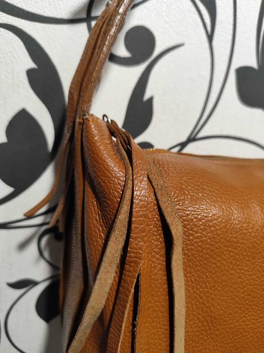 Натуральна шкіряна сумка borsa in pelle (made in italy)