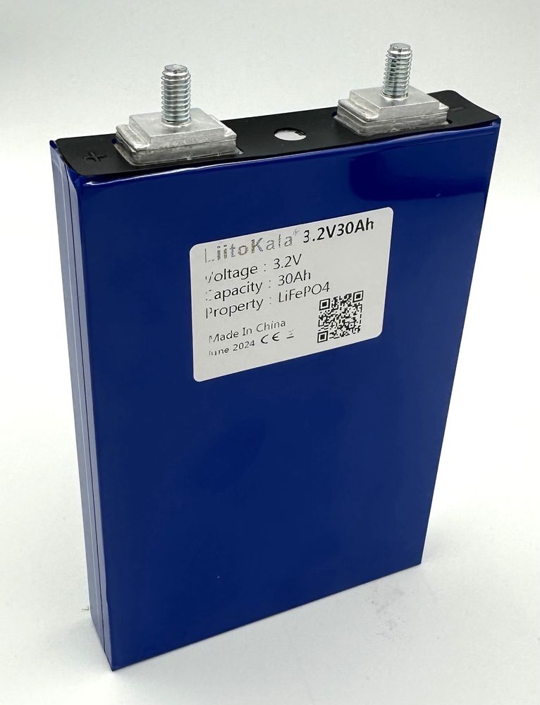 Аккумулятор 30ач LiFePO4 LiitoKala 30 Ah - 3.2V Литий-железо-фосфатный