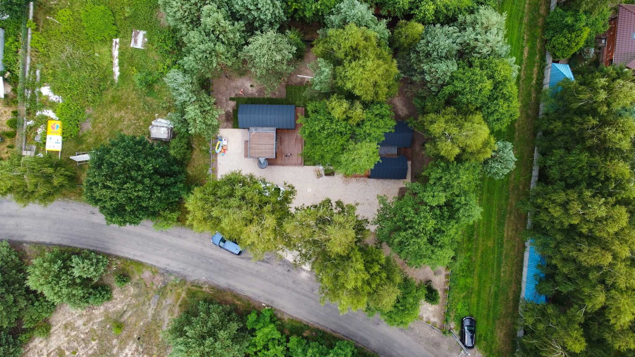 Leśne SPA pod W-wą domki na wynajem 2-12os, balia, sauna, ognisko