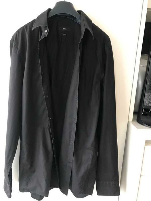 Camisa Hugo Boss Preta Slim Fit 41