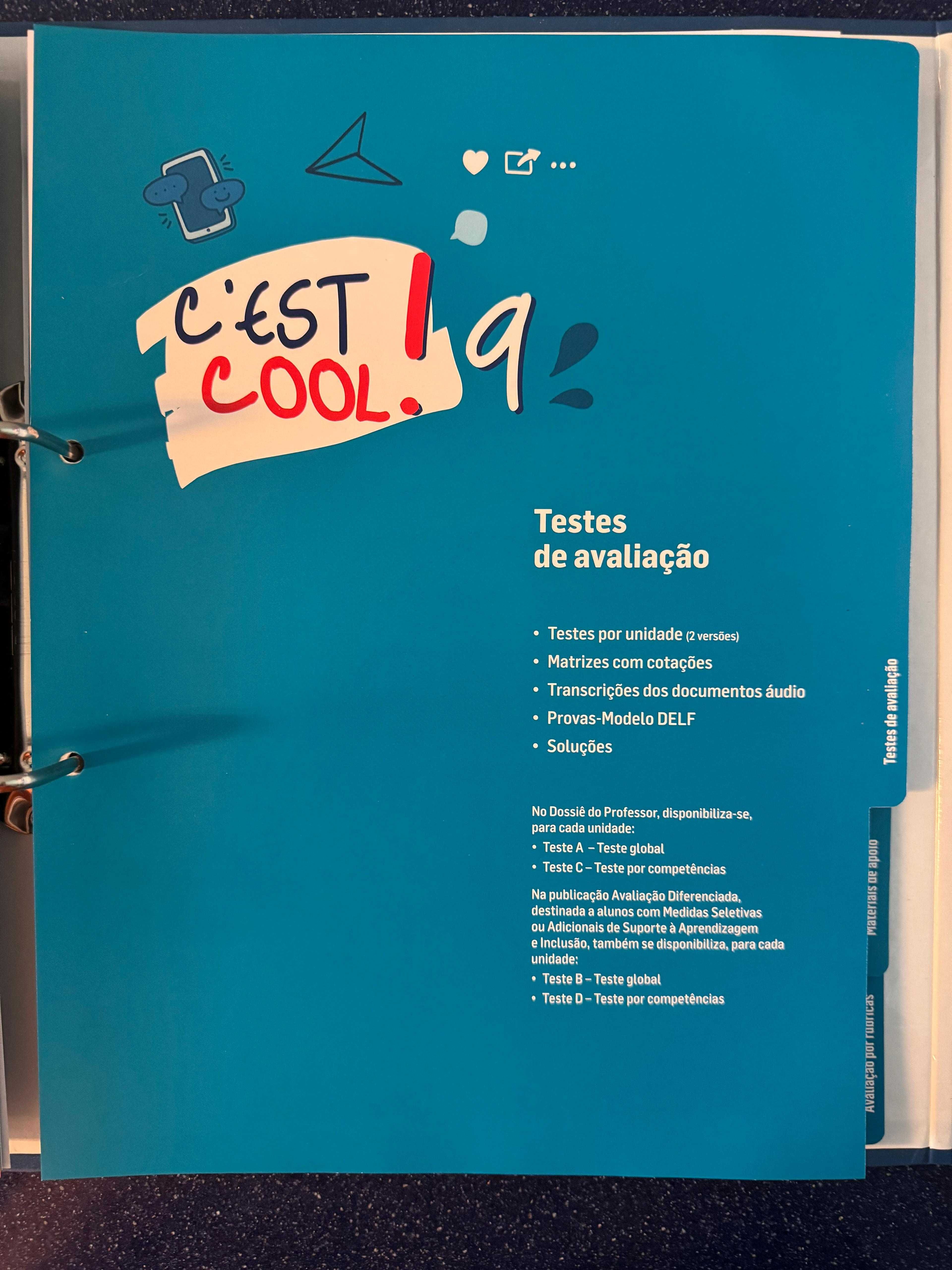 C'Est Cool ! Francês 9.º Ano ASA Editora Dossier de Professor NOVO