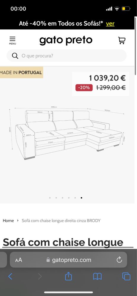 Sofa Chaise Long