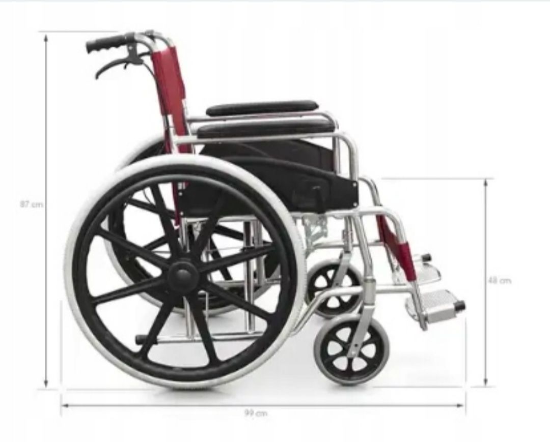 Wózek inwalidzki ręczny QUIRUMED ALK864LBJ