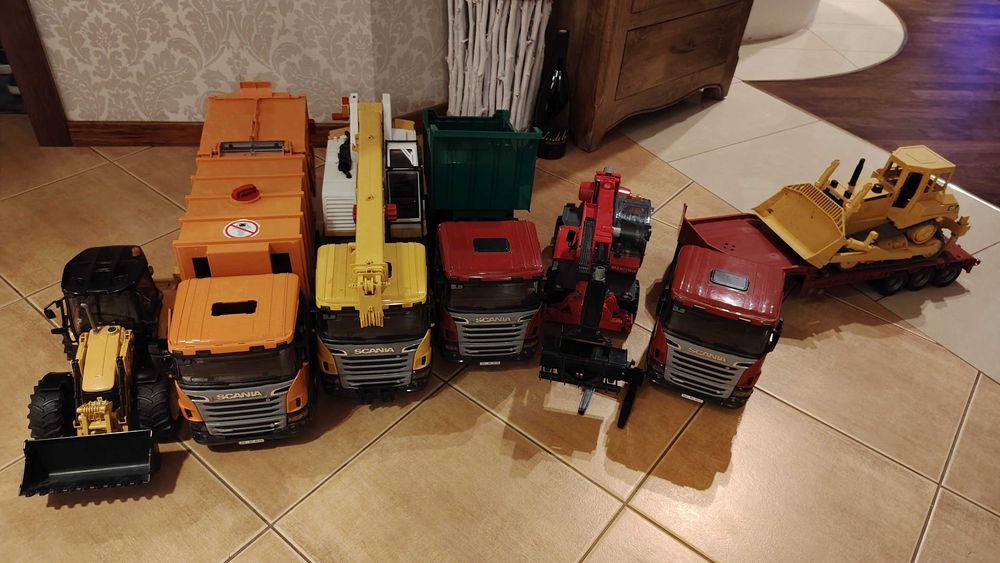 Bruder ciężarówka traktor śmieciarka