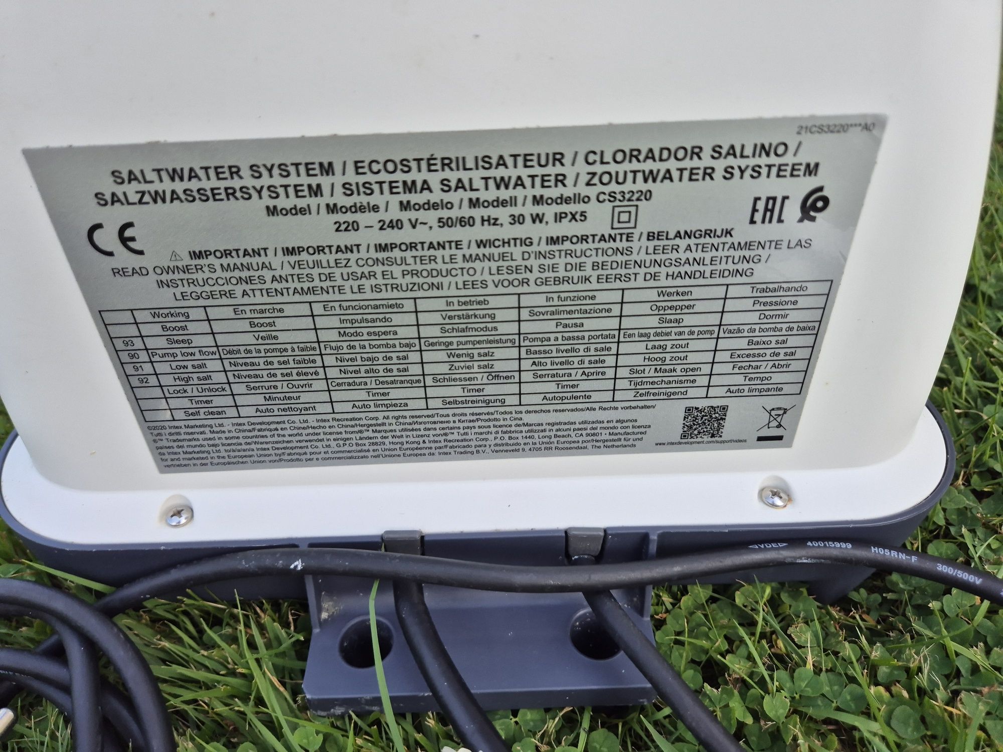 Generator chloru Intex model CS3220+ worek soli gratis