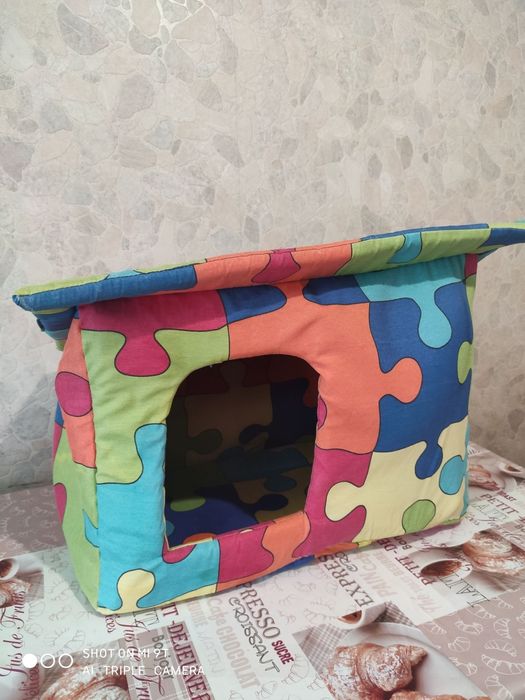 Теплый Мягкий Домик Диван Лежачок лежанка