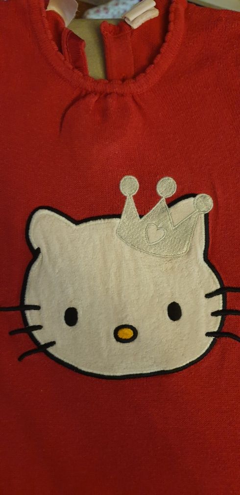 Sukienka dziewczęca czerwona Hello Kitty 74