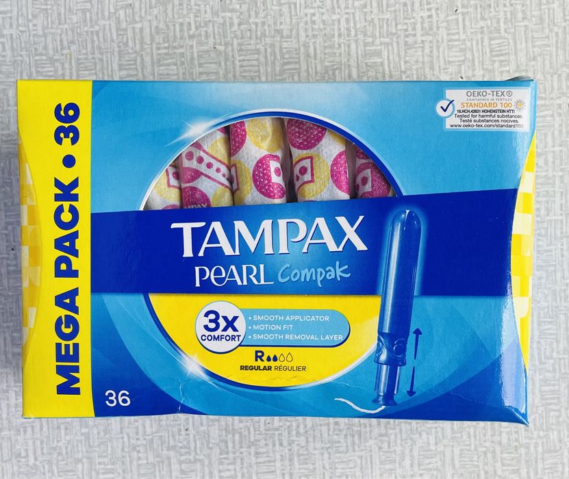 Тампони Tampax Pearl Compak Regular 36 шт