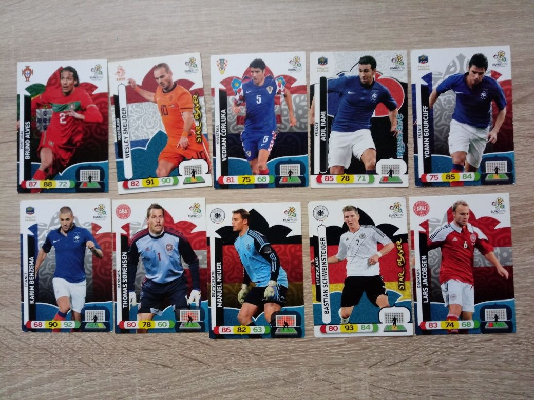 Zestaw karty piłkarskie Panini EURO 2012