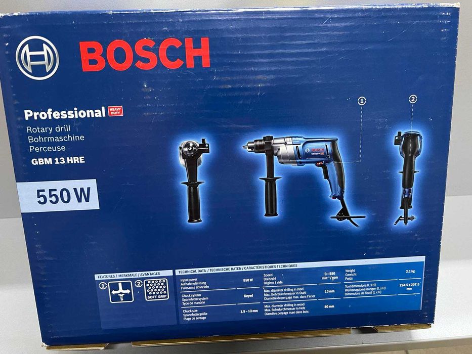 Безударная дрель Bosch GBM 13 HRE 0601049603 НОВАЯ!