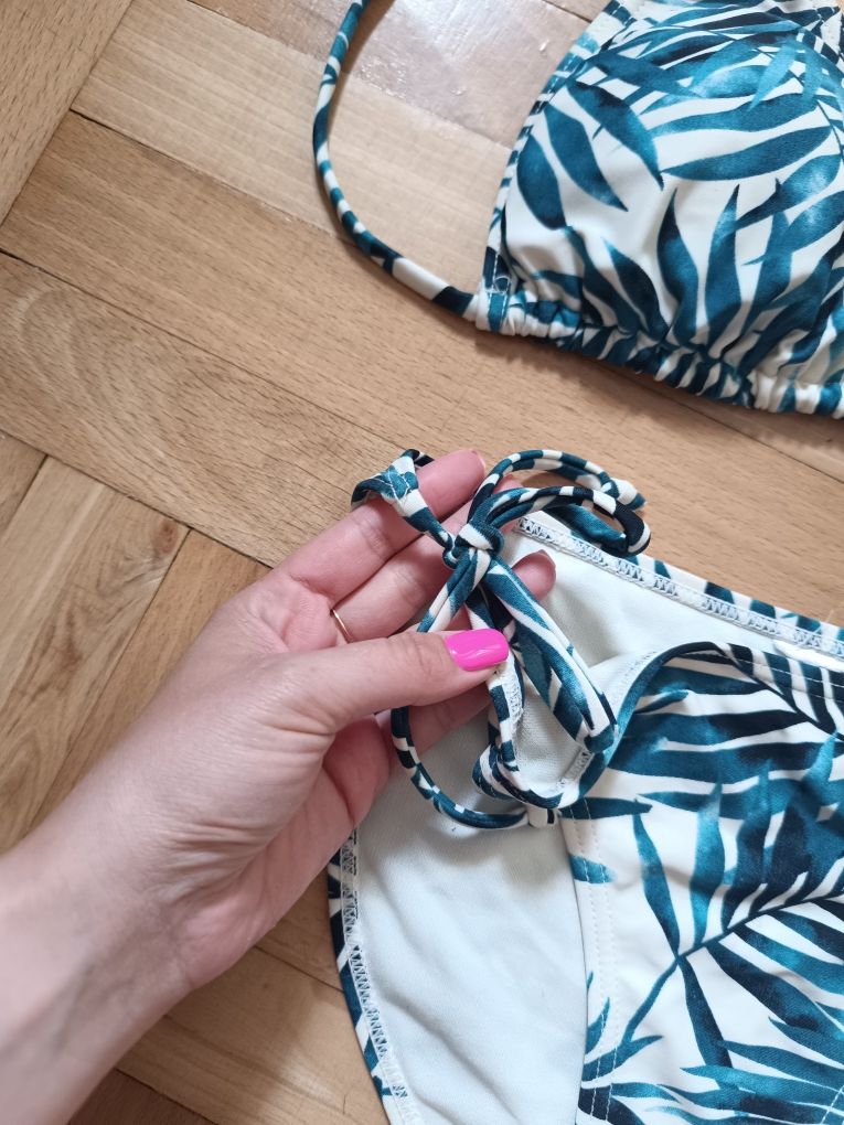 Bikini strój kąpielowy w liście