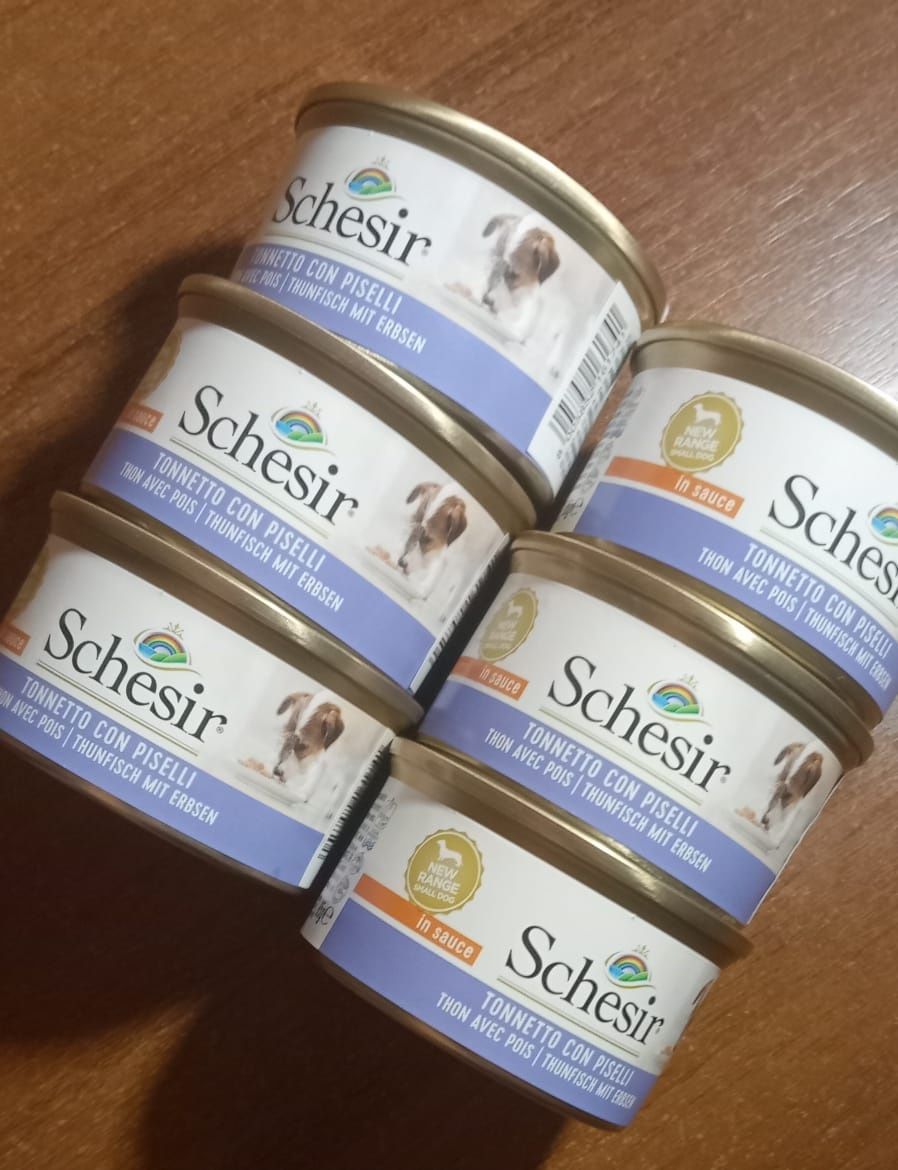 Schesir Tuna ШЕЗИР ТУНЕЦЬ натуральні консерви для собак, вологий 85g.