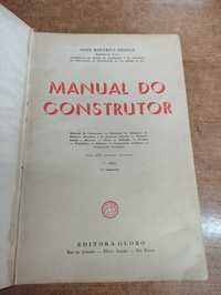 Livro Antigo " Manual do Construtor"