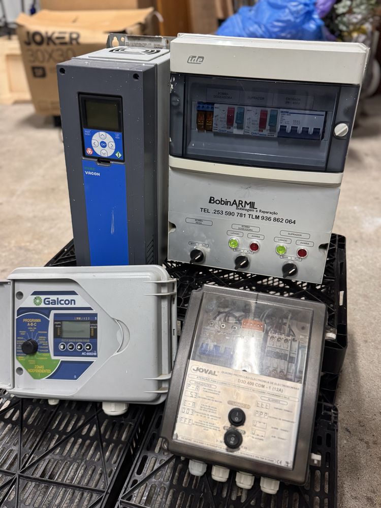Quadro eletricos para sistema rega , pogramador,variador rega.