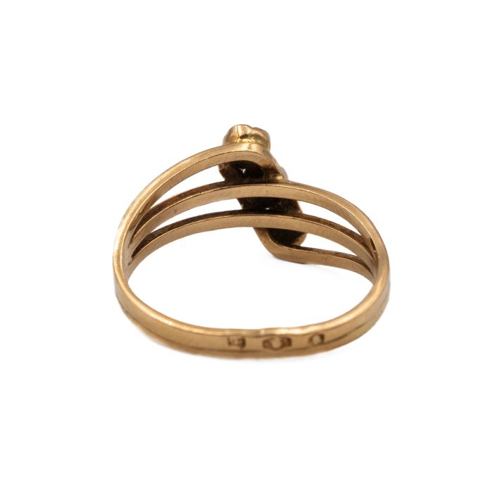 Złoty pierścionek WARMET z turkusami