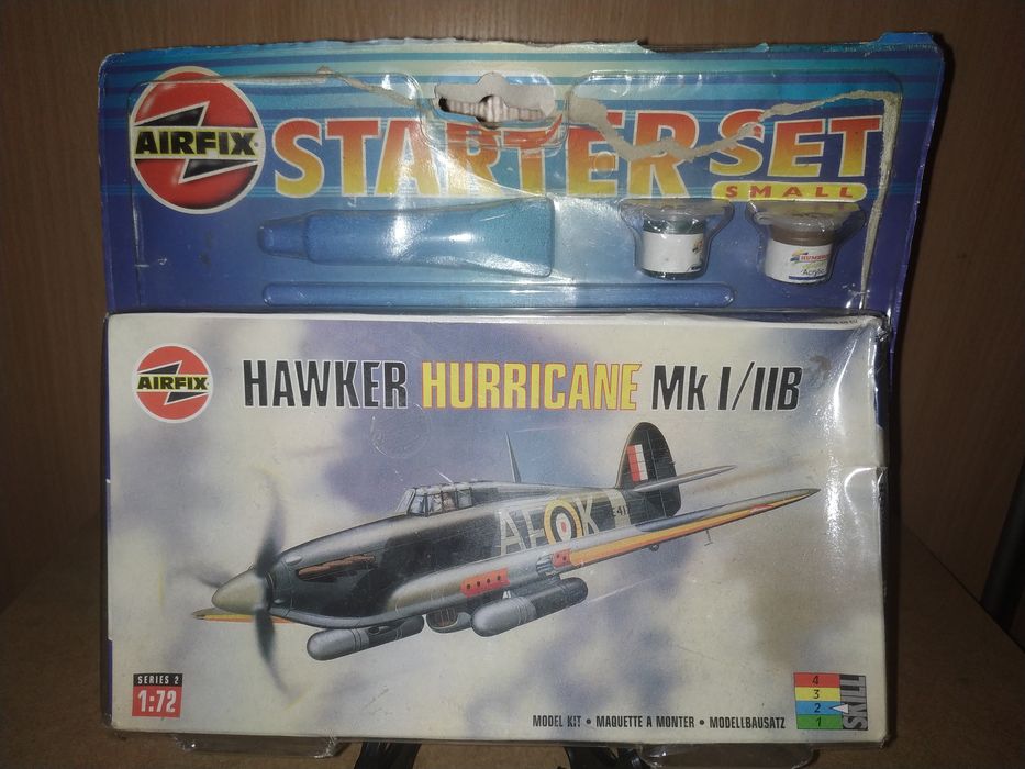AirFix - Hawker Hurricane Mk I/IIB- 1989 r. - 1:72 - Model Samolot