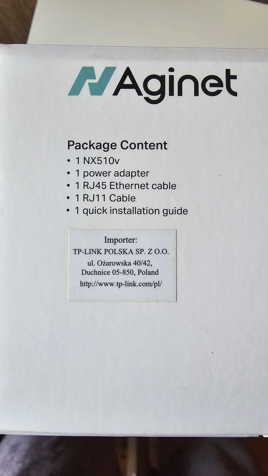 Router tp-link NX510v