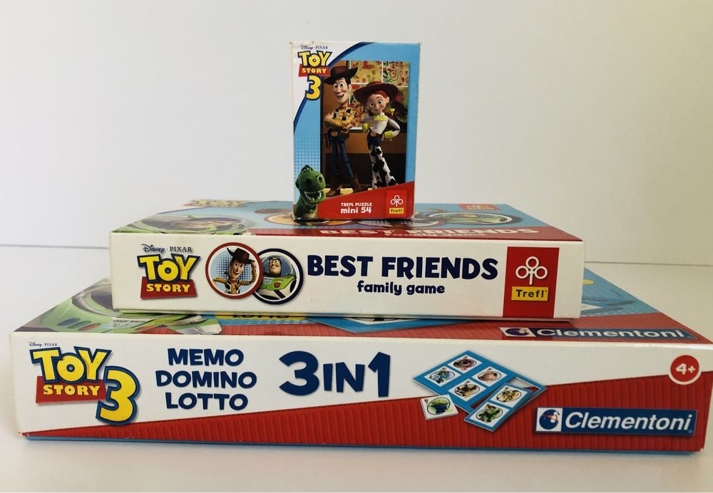 3szt. Gry TOY STORY Disney PIXAR memo domino puzzle