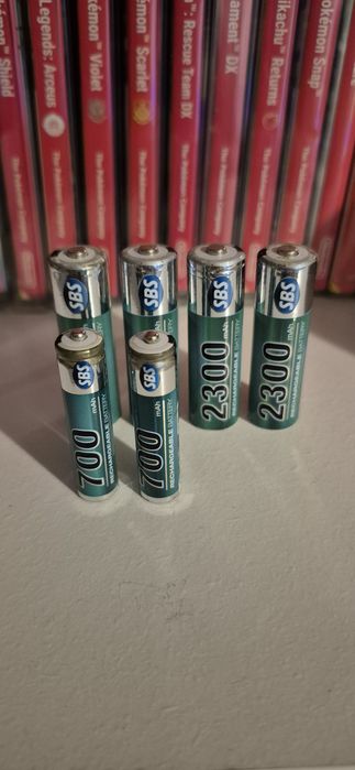 6 Pilhas Recarregáveis AA e AAA SBS