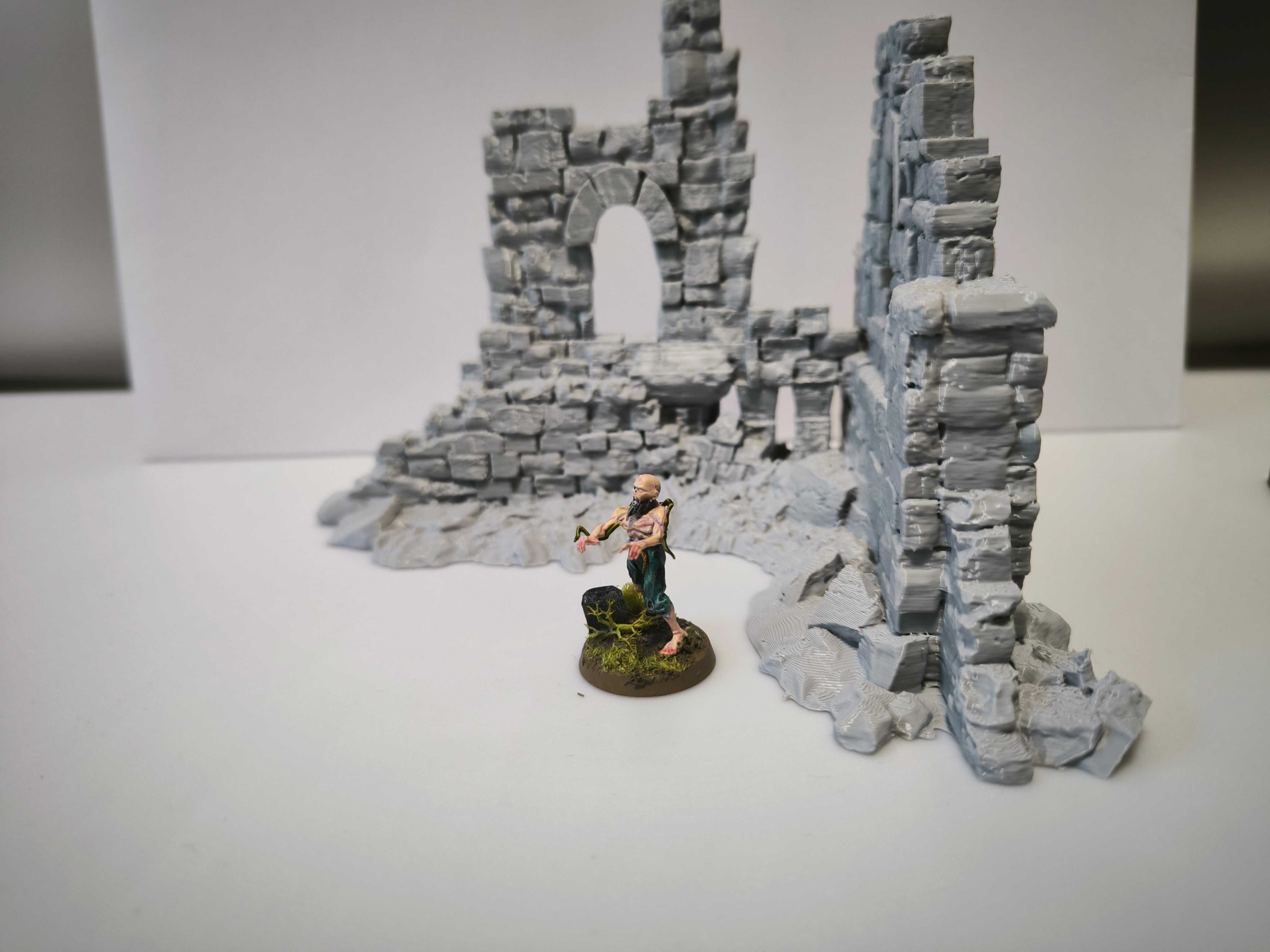 Duże ruiny 1 RPG Diorama Makieta (Zaginione Miasto)