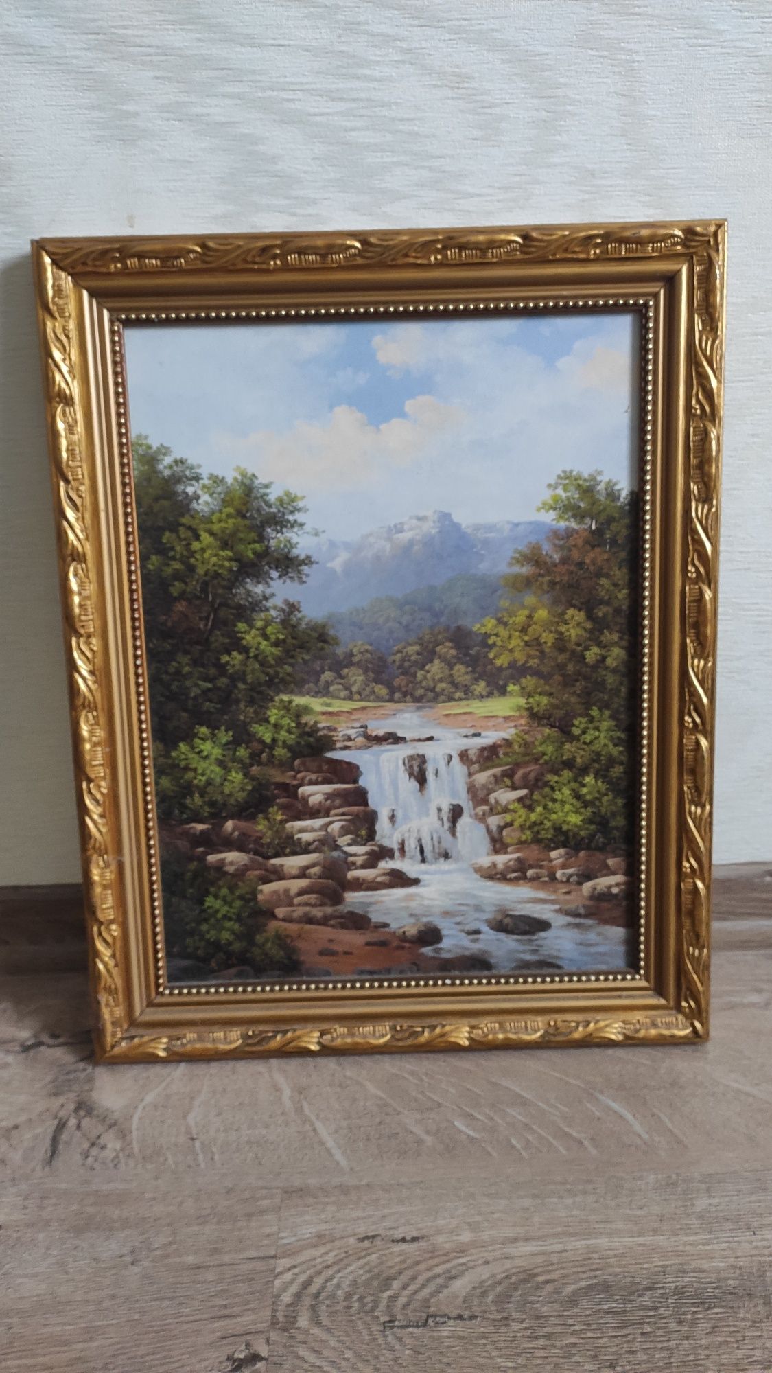 Картина "Водопад" в раме