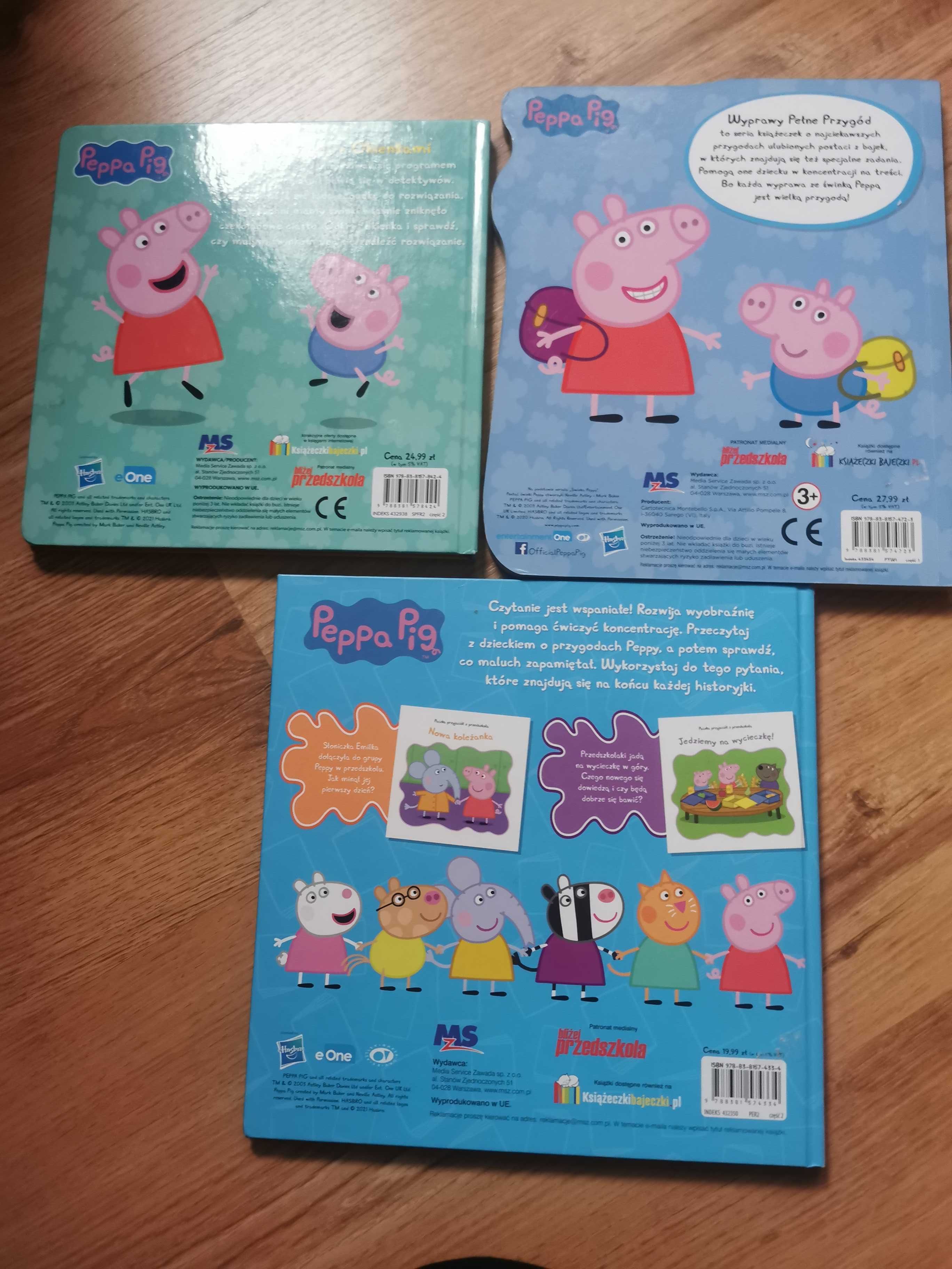 Zestaw 3 książeczek Peppa Peg