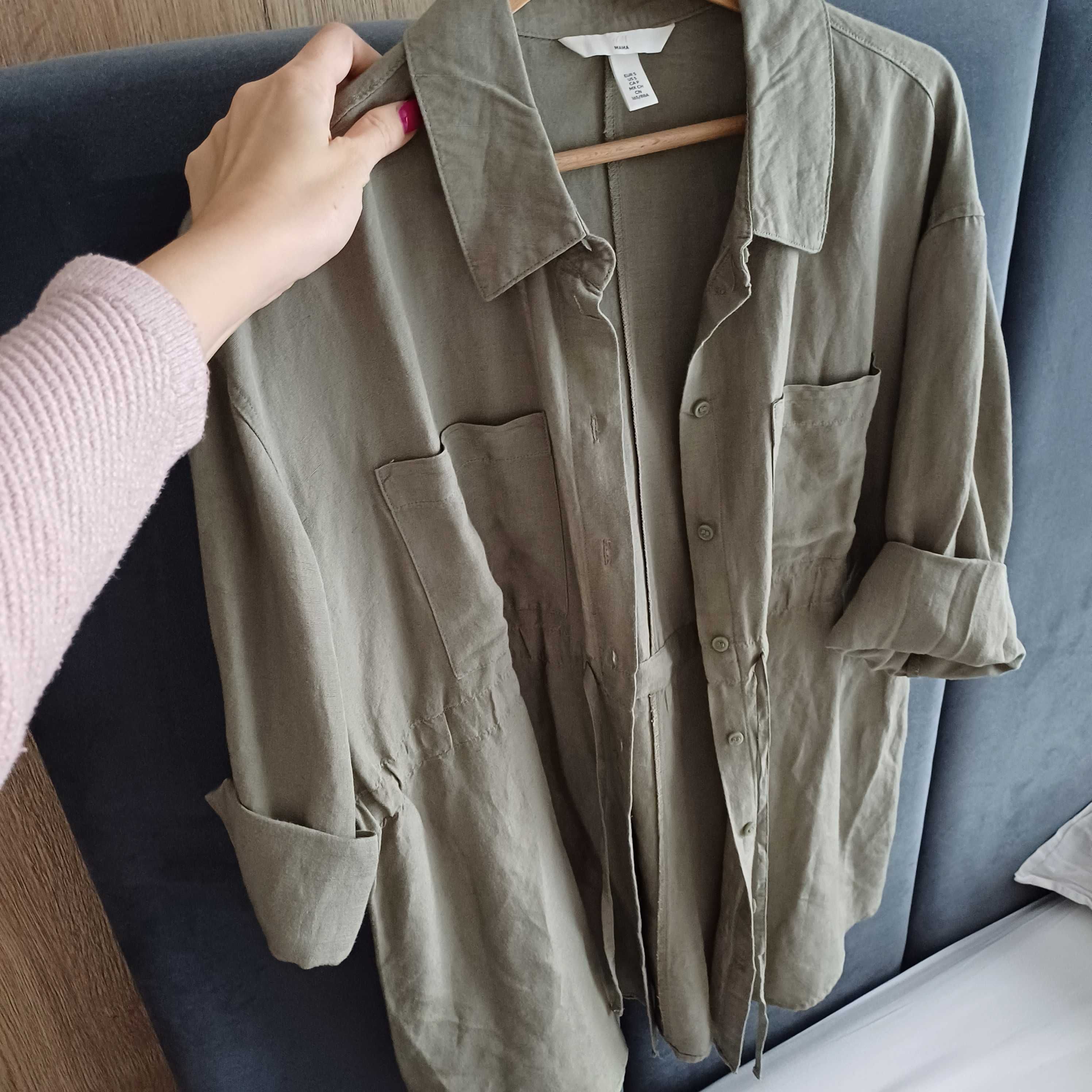 Koszula ciążowa (i nie tylko) marki H&M, z lnem