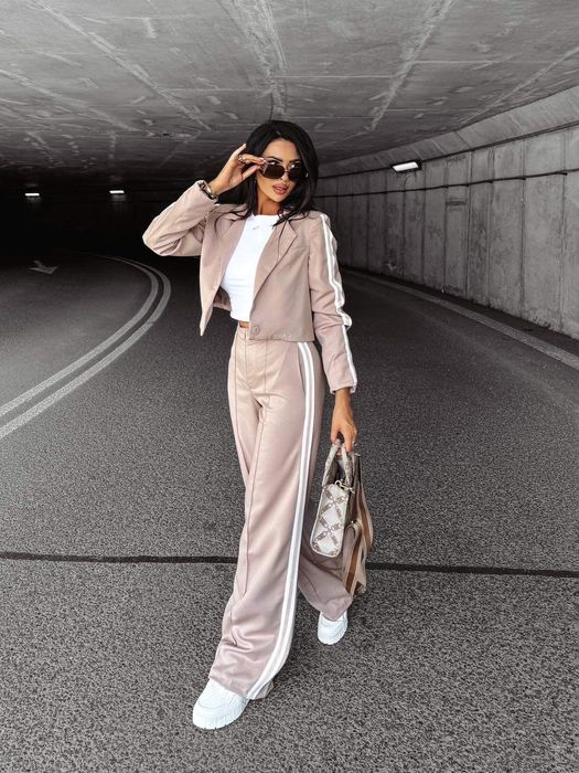 Marynarka Olavoga Heather S M czarne beżowe szara