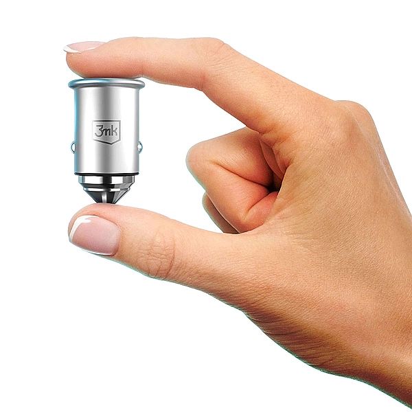 Ładowarka samochodowa 3mk Hyper Car Charger 45W USB-C USB-A - srebrna