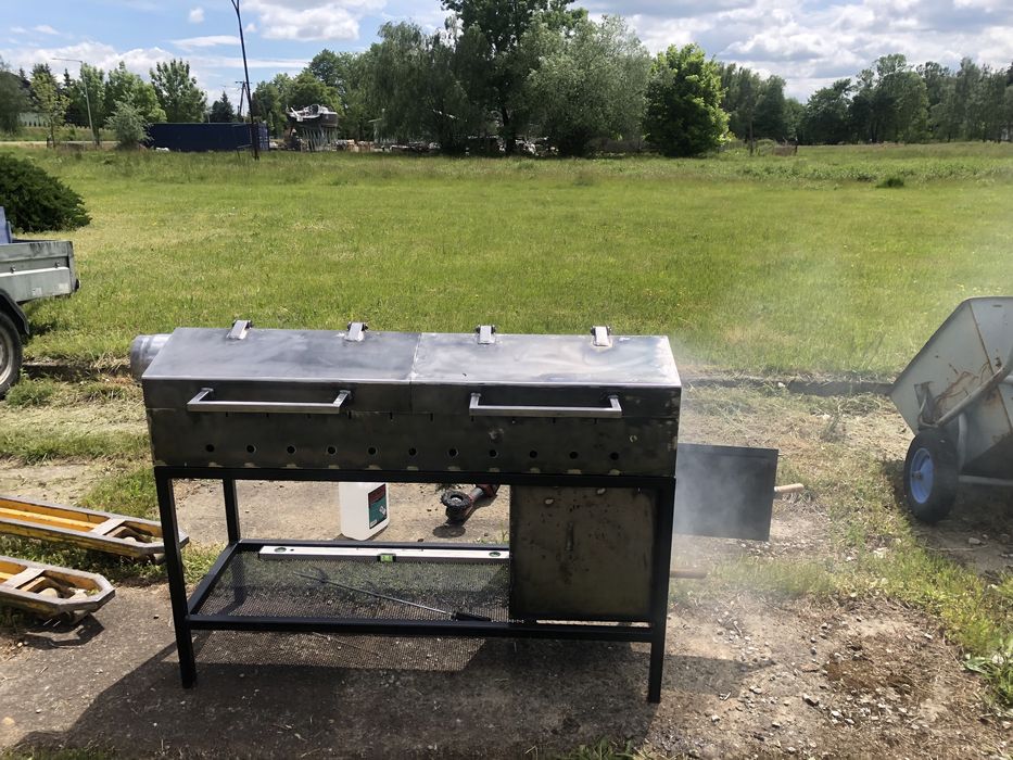 Grill szaszlyki plyta i ruszta nierdzewne rożen 3mm grubosc grilla
