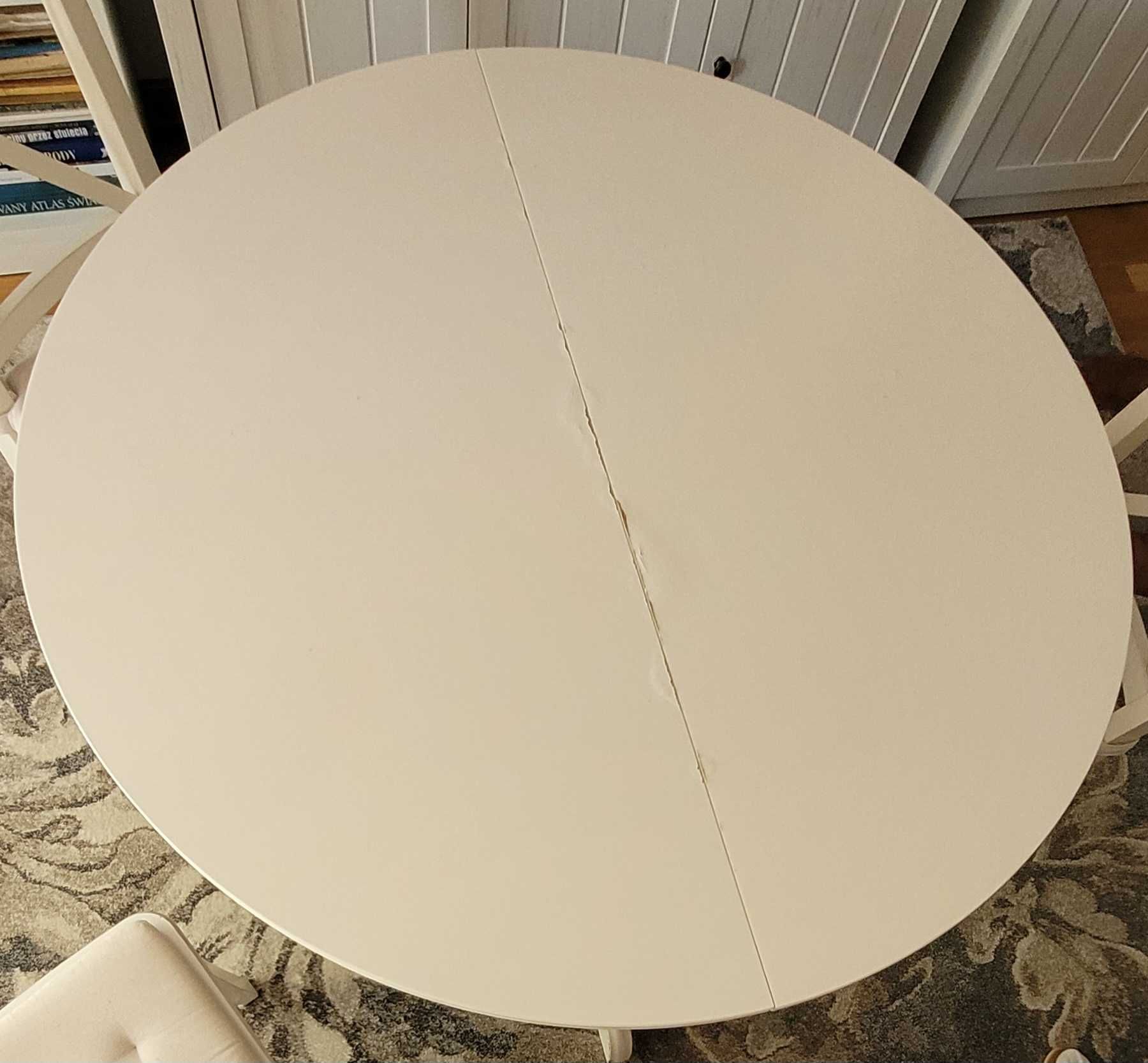 Stół rozkładany Ikea INGATORP 110/115 + 3 krzesła
