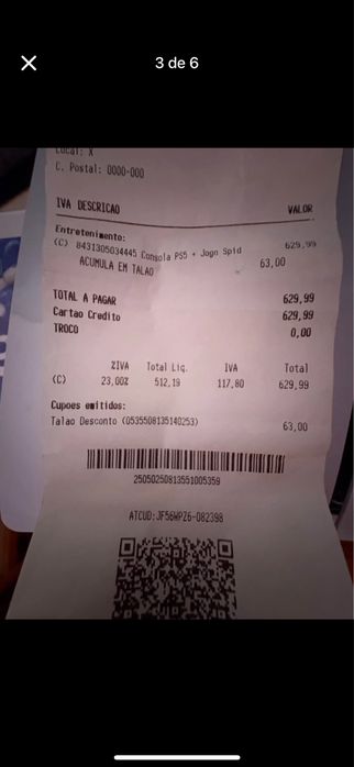 Vendo ps5 usado 3 vezes