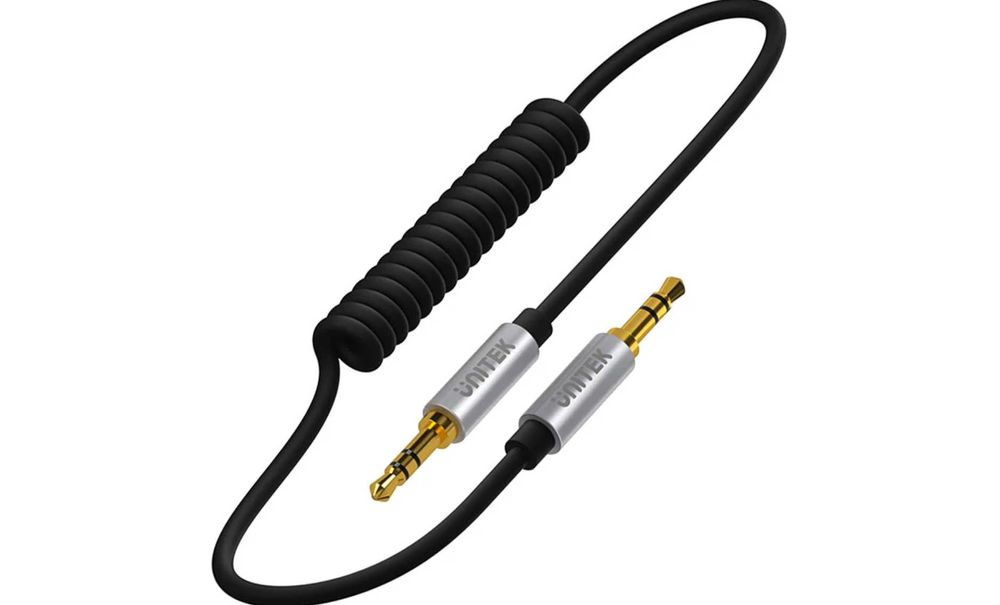 Kabel Jack 3.5mm - Jack 3.5mm 1,5m Spiralny Unitek Nowy