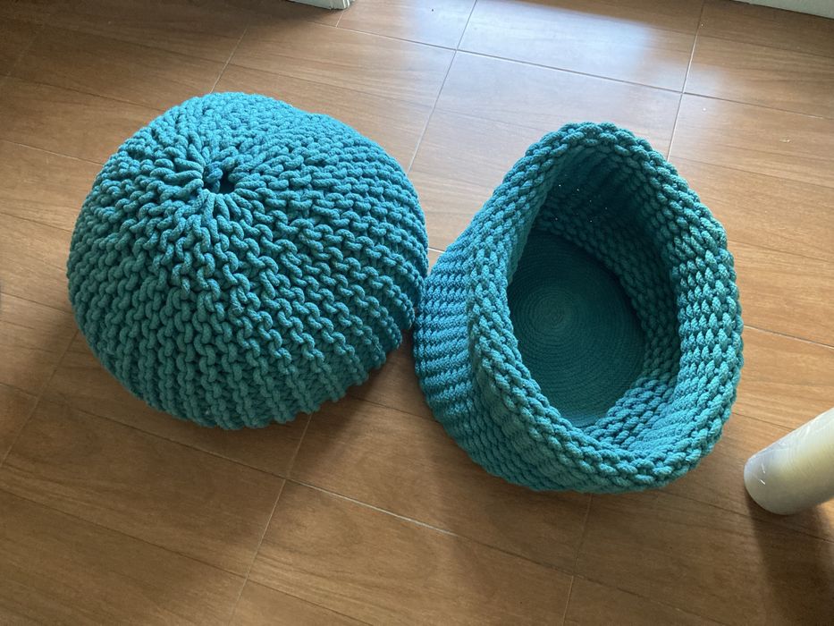 Acessórios de casa , puf e saco para brinquedos, revistas, com 1,30 m