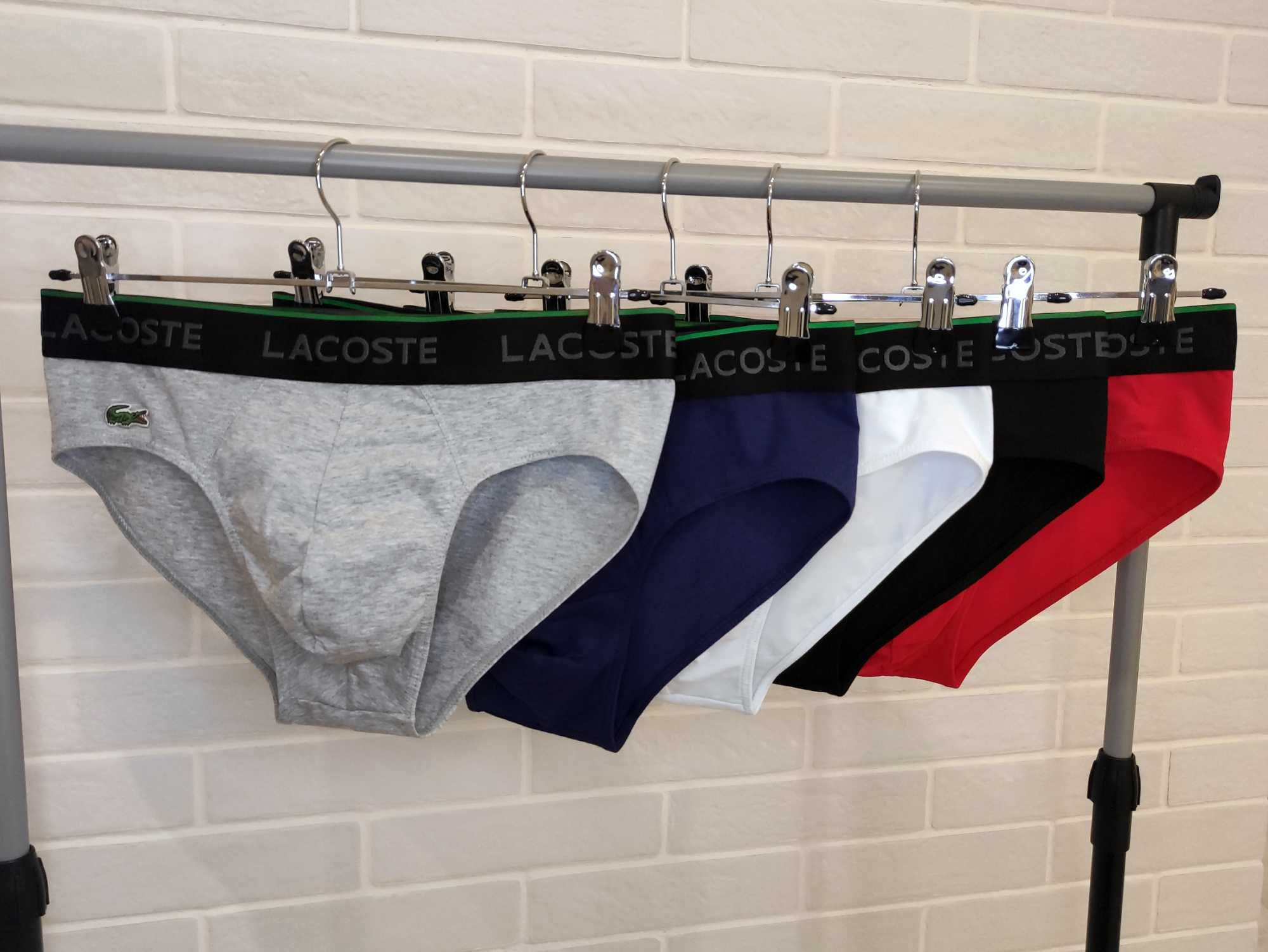 Чоловічі труси сліпи Lacoste повномірна модель.