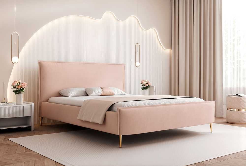 Łóżko tapicerowane CANDY SLIM z pojemnikiem na pościel DARMOWA DOSTAWA