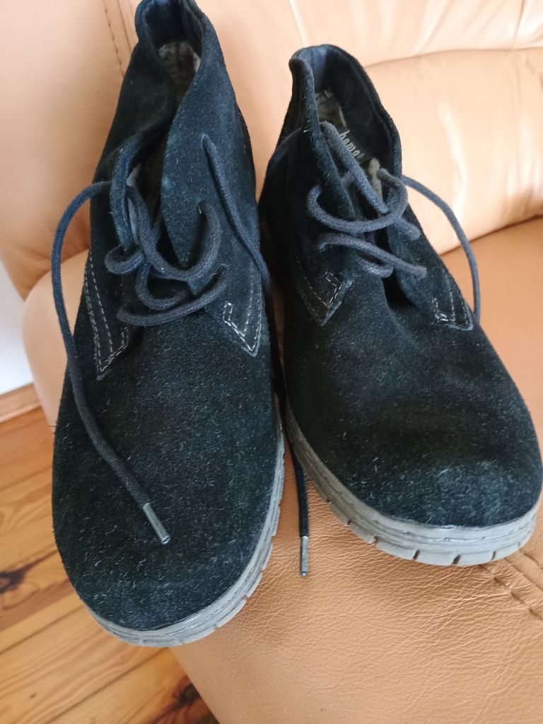 Buty damskie Bama, 41, skóra zamsz, ocieplane