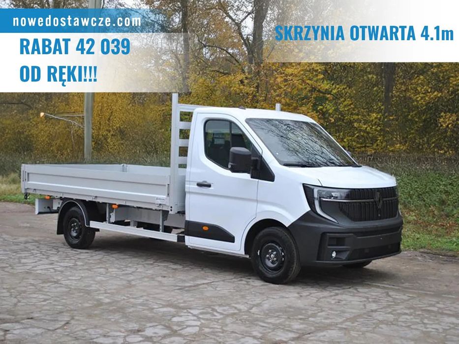 Renault Master Skrzynia otwarta 150KM  Skrzynka otwarta | Skrzynka | Skrzynia 4.1m | 4100x2200x400mm