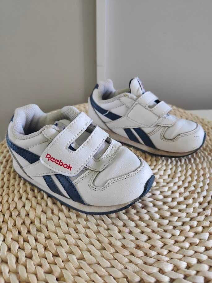białe buty adidasy na rzepy Reebok 24,5